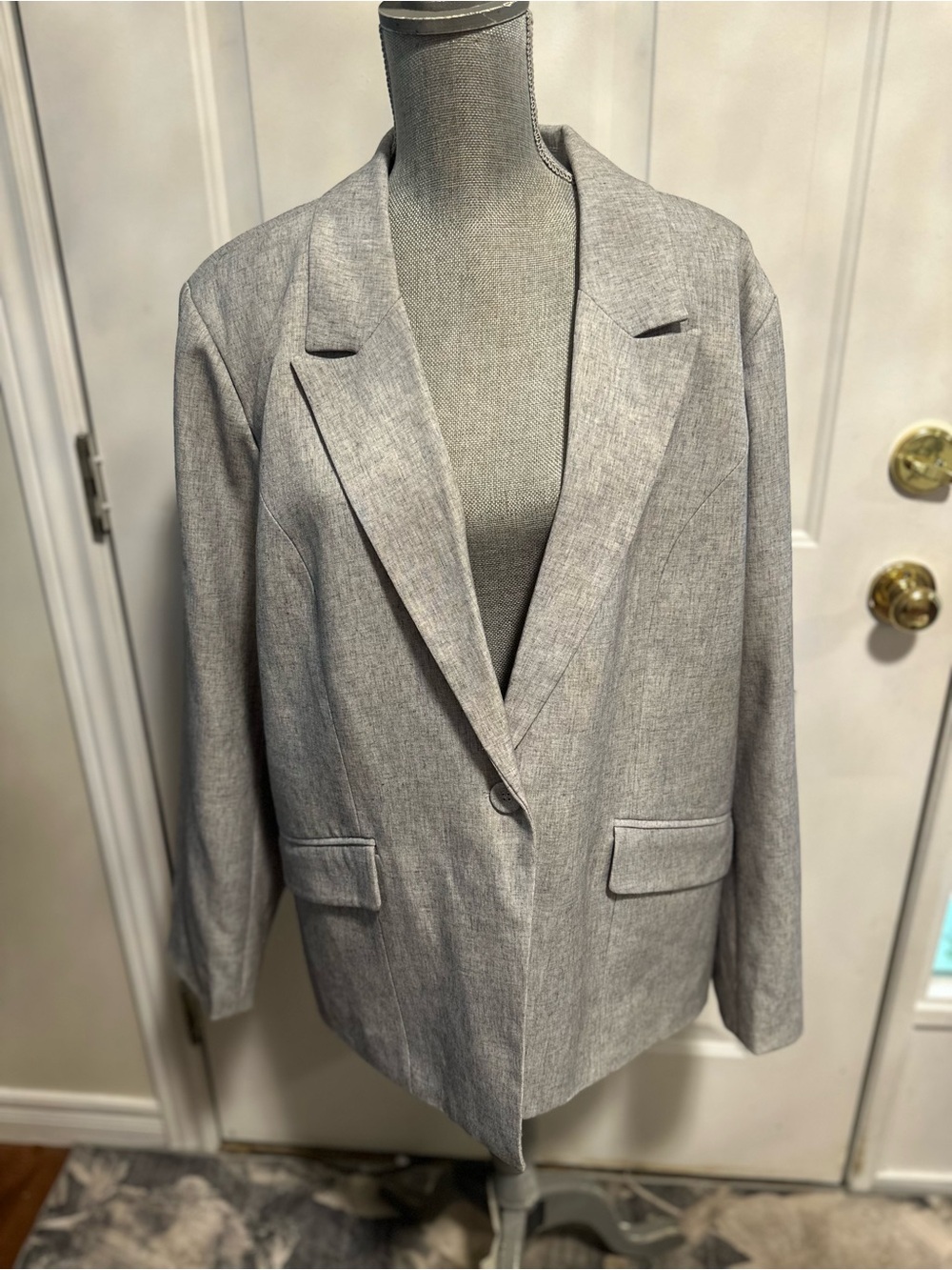 Classic Women's Grey Blazer Jacket